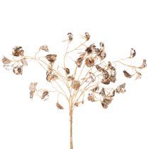 Itens Ramo de Feijão com Flor Metálico, Planta Artificial de Natal, 80cm, 3 peças