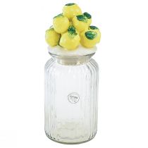 Itens Bonbonniere vidro cerâmica limão verão Ø11cm Alt.27cm