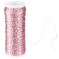 Itens Fio com efeito de caldo, rosa, Ø0,30mm, 100g/140m - fio para artesanato, fio criativo, fio de cobre para decoração.