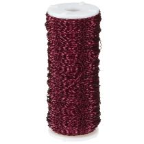 Itens Fio efeito caldo Ø0,30mm 140m Bordeaux