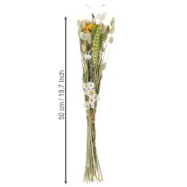 Itens Buquê de flores secas, elegante buquê de flores secas para sala de estar, 50cm