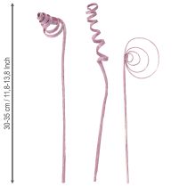 Itens Cana em espiral, cone de cana, variedade de frutas vermelhas, 30 cm, 75 unidades