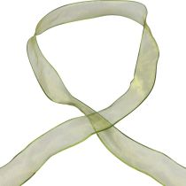 Itens Fita de chiffon fita de organza fita decorativa organza verde 15mm 20m