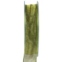 Itens Fita de chiffon fita de organza fita decorativa organza verde 25mm 20m