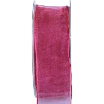 Itens Fita de chiffon fita de organza fita decorativa organza roxa 40mm 20m