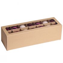 Itens Bolas de árvore de Natal bolas de vidro Berry Mix Ø5cm 24 unidades Berry rosa bege creme brilhante