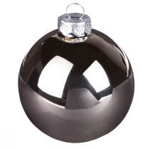 Itens Bolas de árvore de natal bolas de vidro prata damasco Ø5cm 24 un