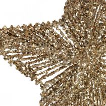 Itens Enfeites para árvore de Natal, decoração de Advento, pingente estrela dourado L15cm 8 peças