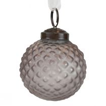 Decorações para árvores de Natal decoração de vidro vintage azul cinza Ø5cm 9 unidades