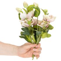 Itens Arranjo de rosas de Natal artificiais, 30 cm, com 4 peças.