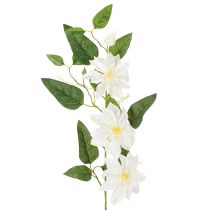 Itens Ramo artificial de clematis com flores para decoração elegante e de baixa manutenção, 81 cm, 2 peças.