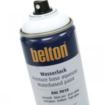 Belton livre tinta à base de água branco spray de alto brilho branco puro 400ml