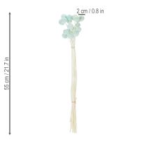 Itens Arranjo de flores secas de Craspedia, arranjo decorativo para sala de estar, decoração de mesa, casamento, 55 cm, 20 peças.