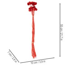 Itens Flores de Craspedia secas e tingidas, com hastes longas, 55 cm, 20 peças.