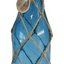 Itens Garrafa de vidro garrafas azuis marítimas com LED Alt.28cm 2 unidades