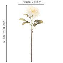 Itens Flor artificial de dália para vaso, 68 cm