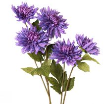 Itens Dálias artificiais em lavanda com 5 flores 105cm
