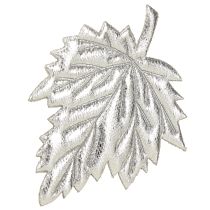 Itens Folhas decorativas de seda 5cm prata 60 un