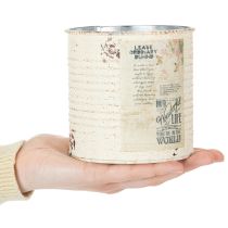 Itens Conjunto de vasos de flores para varanda e jardim, decoração de floreira, estilo vintage, 15 cm, 3 peças