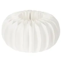 Itens Anel de papel em formato de favo de mel, formato de abóbora redonda grande, 24 cm, pacote com 4 unidades, ideal para flores secas e decoração de outono.