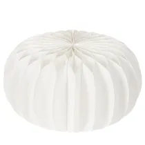 Itens Anel de papel em formato de favo de mel, formato de abóbora redonda grande, 24 cm, pacote com 4 unidades, ideal para flores secas e decoração de outono.