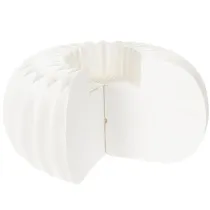 Itens Anel de papel em formato de favo de mel, formato de abóbora redonda grande, 24 cm, pacote com 4 unidades, ideal para flores secas e decoração de outono.