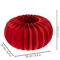 Itens Decoração de mesa moderna em formato de abóbora de papel em formato de favo de mel, redonda, 24 cm, pacote com 4 peças