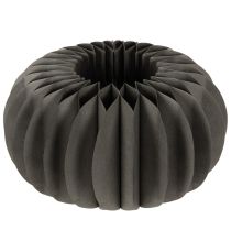 Itens Decoração de mesa em papel com formato de favo de mel em formato de abóbora, dobrável, redonda, 34 cm, 2 peças.