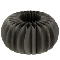 Itens Decoração de mesa em papel com formato de favo de mel em formato de abóbora, dobrável, redonda, 34 cm, 2 peças.