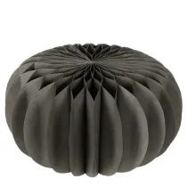 Itens Decoração de mesa em papel com formato de favo de mel em formato de abóbora, dobrável, redonda, 34 cm, 2 peças.