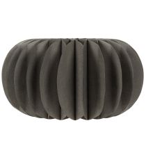 Itens Decoração de mesa em papel com formato de favo de mel em formato de abóbora, dobrável, redonda, 34 cm, 2 peças.