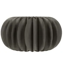 Itens Decoração de mesa em papel com formato de favo de mel em formato de abóbora, dobrável, redonda, 34 cm, 2 peças.