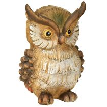 Itens Coruja decorativa figura decorativa pintada à mão decoração de outono poliresina H14cm