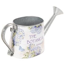 Itens Regador decorativo em metal com estampa de hortênsias, estilo vintage, 30x11x14,5cm