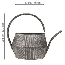 Itens Regador/bule decorativo de metal, preto, estilo vintage