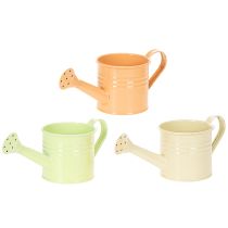 Itens Conjunto de 8 vasos decorativos em formato de regador, de metal, multicoloridos, 16,5 x 7 cm - Ideais para varandas e cozinhas.