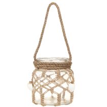 Itens Conchas decorativas de macramê de vidro decoração de mesa decoração suspensa Ø14cm