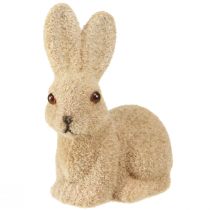 Itens Coelhinhos da Páscoa Decorativos Sentado Flocados – 2ª Escolha – Primavera 10cm 6 pcs