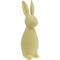 Deco Bunny Coelhinho da Páscoa Deco Flocado Amarelo A 47cm