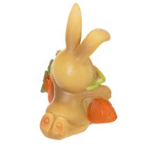 Itens Figura Decorativa Coelho com Cenoura, 6 cm, Conjunto de 3 Peças