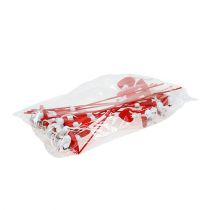 Itens Corações decorativos com ratos em um palito vermelho 12 unidades