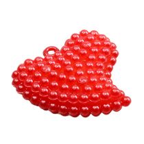 Itens Corações decorativos vermelhos 3,5 cm 16 unidades