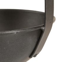 Itens Vaso decorativo em formato de pá, antracite, para pendurar, Ø16,5cm, 2 peças