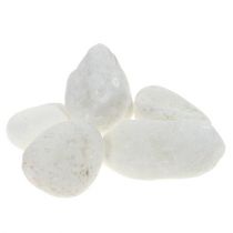 Pedras decorativas na rede branca 1cm - 2,5cm 1kg