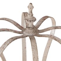 Itens Coroa Decorativa Vintage Metal Crown Cinza Ferrugem Ø19cm H22cm