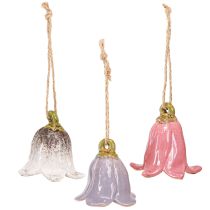 Itens Lírio do vale decorativo para pendurar flores de cerâmica 7cm 3 un