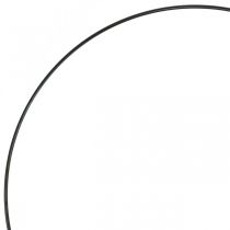 Anel decorativo de metal Deco anel Scandi preto Ø20.5cm 6pcs