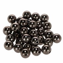 Itens Contas decorativas antracite metálica 14mm 35 un
