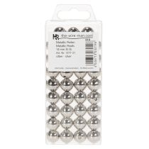Itens Contas decorativas, prateadas metálicas, 14 mm, 35 peças