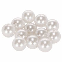 Itens Contas decorativas brancas Ø20mm 12 un